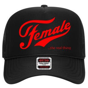 Female The Real Thing High Crown Mesh Back Trucker Hat