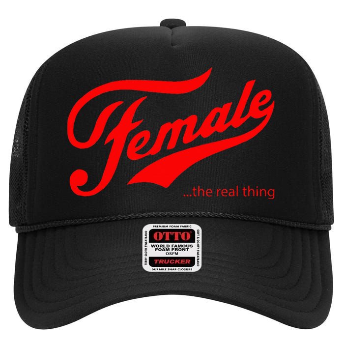 Female The Real Thing High Crown Mesh Back Trucker Hat