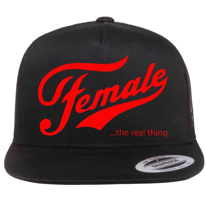 Female The Real Thing Flat Bill Trucker Hat