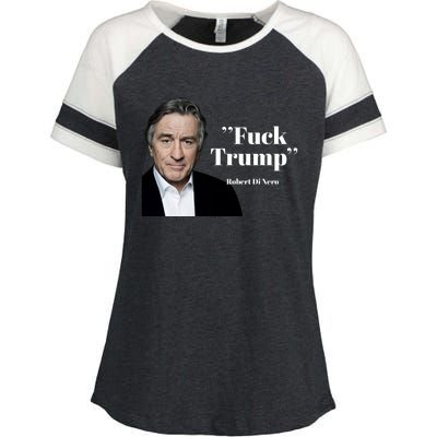 Fuck Trump Robert Di Nero Enza Ladies Jersey Colorblock Tee