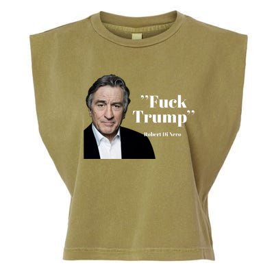 Fuck Trump Robert Di Nero Garment-Dyed Women's Muscle Tee