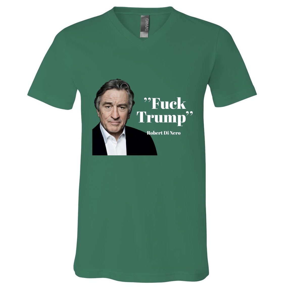 Fuck Trump Robert Di Nero V-Neck T-Shirt