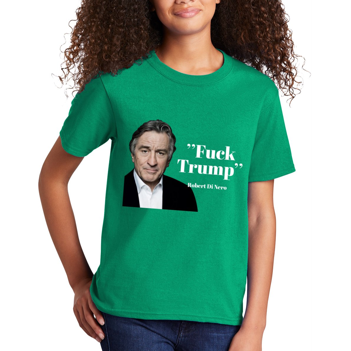 Fuck Trump Robert Di Nero Kids T-Shirt