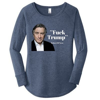 Fuck Trump Robert Di Nero Women's Perfect Tri Tunic Long Sleeve Shirt