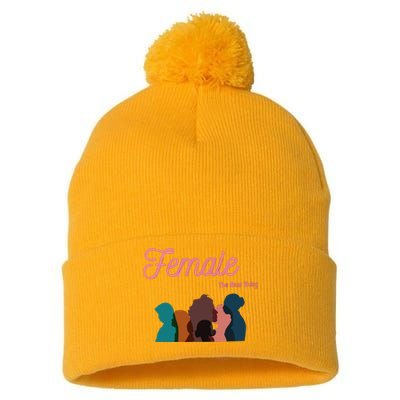 Female The Real Thing Pom Pom 12in Knit Beanie