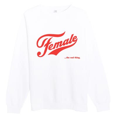 Female The Real Thing Premium Crewneck Sweatshirt