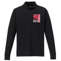 Funny The Red Dragons Wrexham Fc Football Club Wrexham Gift Performance Long Sleeve Polo