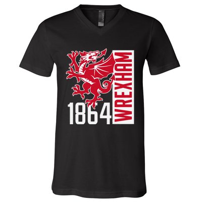 Funny The Red Dragons Wrexham Fc Football Club Wrexham Gift V-Neck T-Shirt