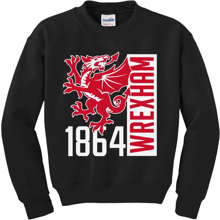 Funny The Red Dragons Wrexham Fc Football Club Wrexham Gift Kids Sweatshirt