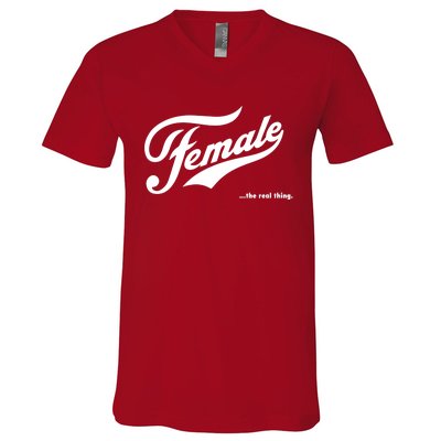 Female The Real Thing V-Neck T-Shirt