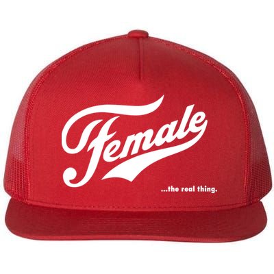 Female The Real Thing Flat Bill Trucker Hat