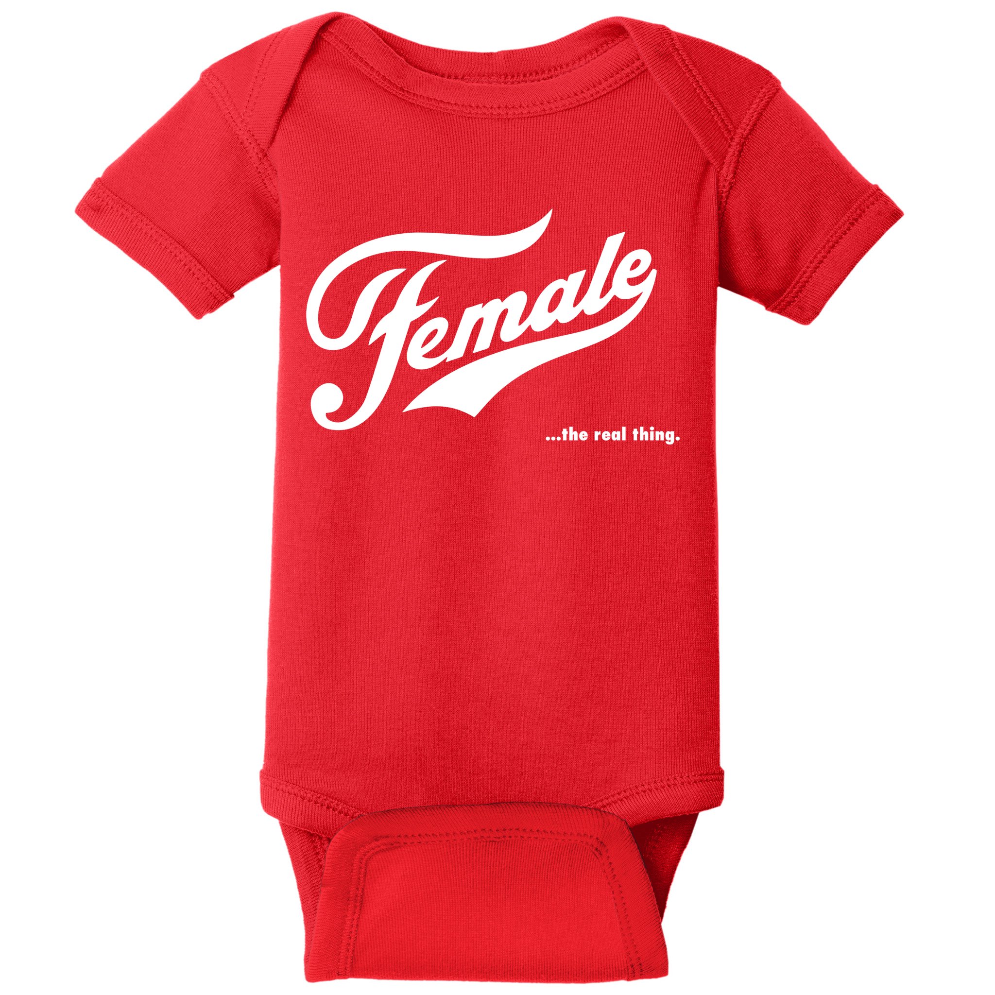 Female The Real Thing Baby Bodysuit