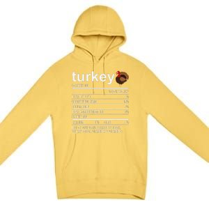 Funny Thanksgiving Retro Turkey Zero Plucks Given Premium Pullover Hoodie