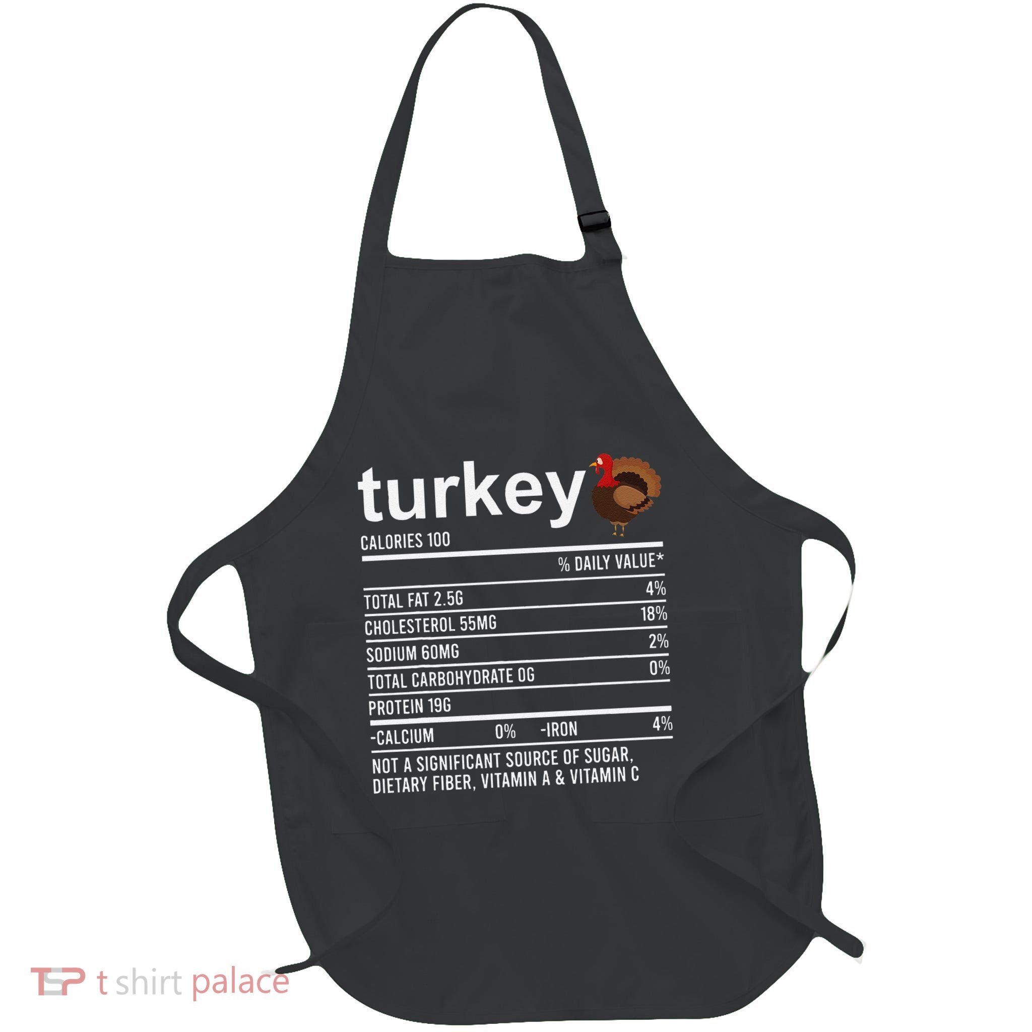 Funny Thanksgiving Retro Turkey Zero Plucks Given Full-Length Apron With Pockets