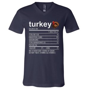 Funny Thanksgiving Retro Turkey Zero Plucks Given V-Neck T-Shirt