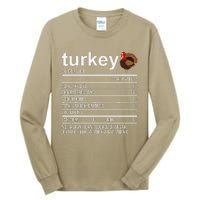 Funny Thanksgiving Retro Turkey Zero Plucks Given Tall Long Sleeve T-Shirt