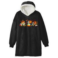 Funny Turkey Reading Book Librarian Bookworm Thanksgiving Hooded Wearable Blanket