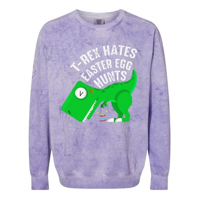 Funny T Rex Dinosaur Easters Colorblast Crewneck Sweatshirt