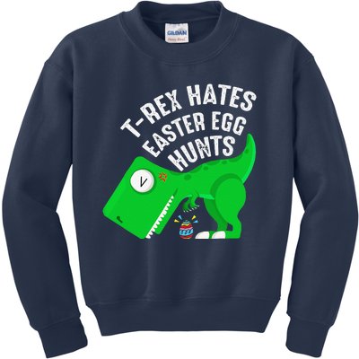 Funny T Rex Dinosaur Easters Kids Sweatshirt