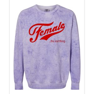 Female The Real Thing Colorblast Crewneck Sweatshirt