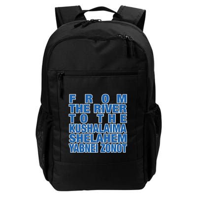 From The River To The Kushalaima Shelahem Yabnei Zonot Backpack