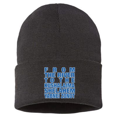 From The River To The Kushalaima Shelahem Yabnei Zonot Sustainable Knit Beanie