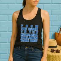 From The River To The Kushalaima Shelahem Yabnei Zonot Womens Tank Top