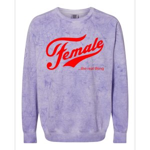 Female The Real Thing Colorblast Crewneck Sweatshirt