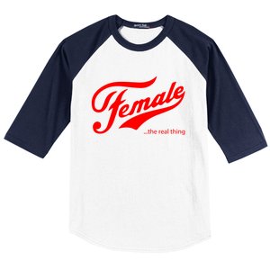 Female The Real Thing Baseball Sleeve Shirt