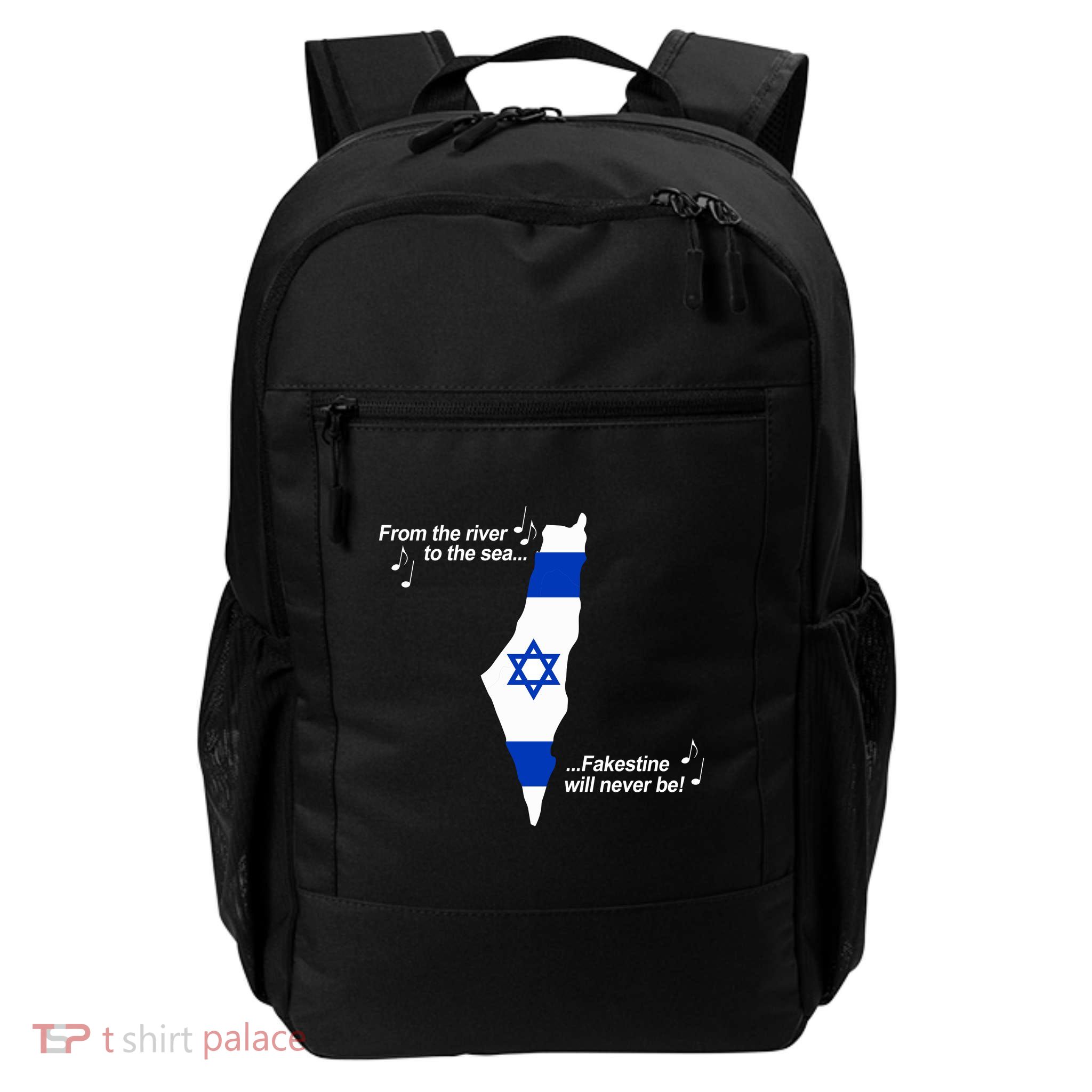 From The River To The Sea Fakestine Will Never Be Israel Backpack