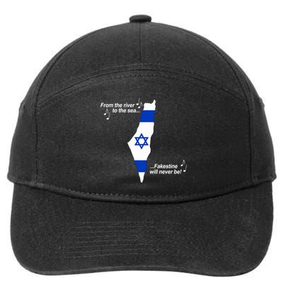 From The River To The Sea Fakestine Will Never Be Israel 7-Panel Snapback Hat