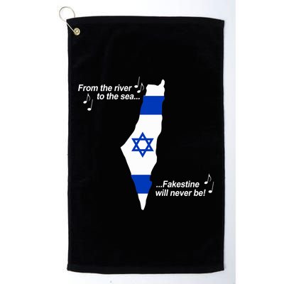 From The River To The Sea Fakestine Will Never Be Israel Golf Towel