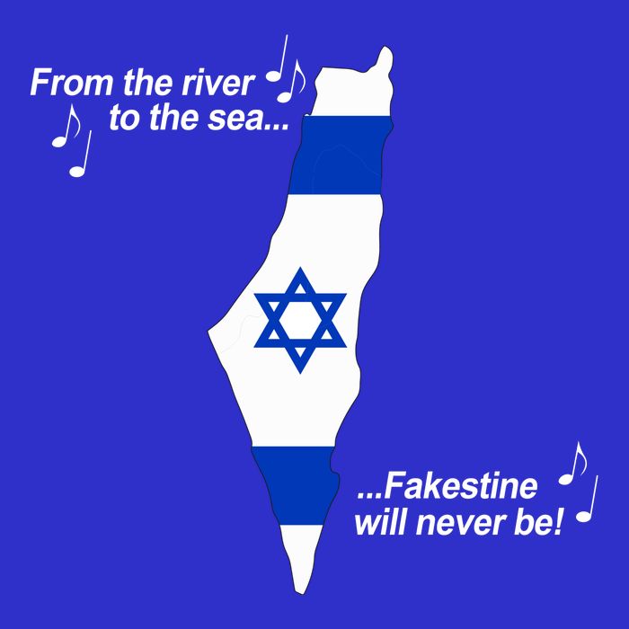From The River To The Sea Fakestine Will Never Be Israel Womens T-Shirt