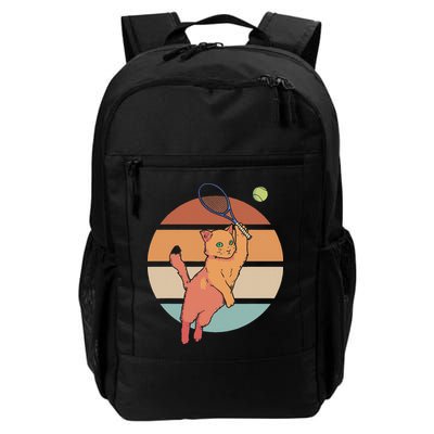 Funny Tennis Racket Cat Playing Tennis Backpack