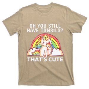 Funny Tonsil Removal Surgery Recovery Gift Tonsillectomy Cat T-Shirt