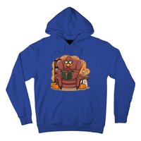 Funny Turkey Reading Books Gobble Good Funny Books Gift Hoodie