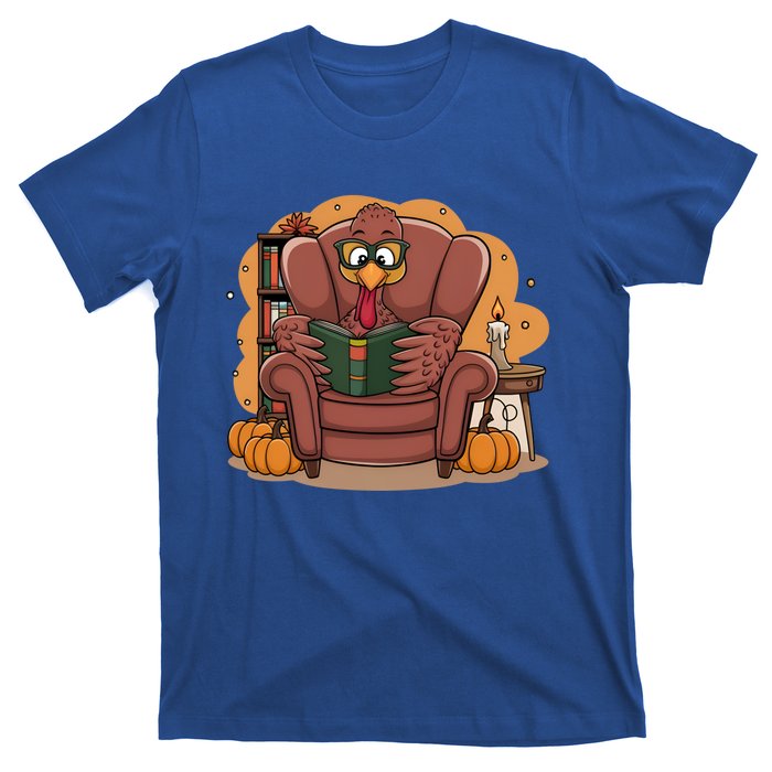 Funny Turkey Reading Books Gobble Good Funny Books Gift T-Shirt