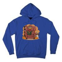 Funny Turkey Reading Books Gobble Good Funny Books Gift Tall Hoodie