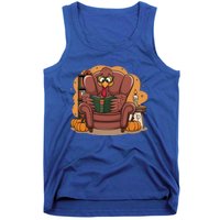 Funny Turkey Reading Books Gobble Good Funny Books Gift Tank Top