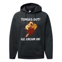 Funny Tonsil Removal Surgery Recovery Gift Tonsillectomy Pug Performance Fleece Hoodie