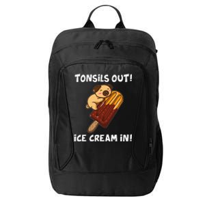 Funny Tonsil Removal Surgery Recovery Gift Tonsillectomy Pug City Backpack