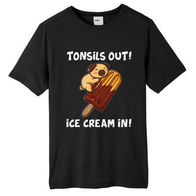 Funny Tonsil Removal Surgery Recovery Gift Tonsillectomy Pug Tall Fusion ChromaSoft Performance T-Shirt