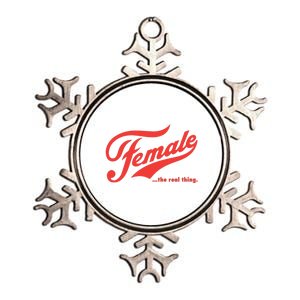 Female The Real Thing Metallic Star Ornament