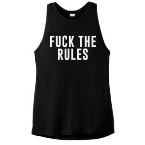 Fuck The Rules Ladies PosiCharge Tri-Blend Wicking Tank