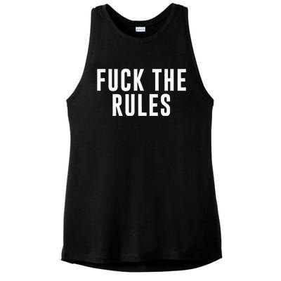 Fuck The Rules Ladies PosiCharge Tri-Blend Wicking Tank