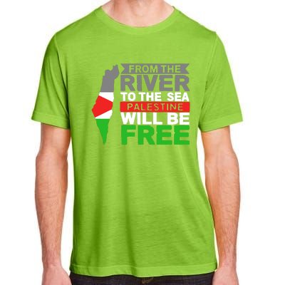 From The River To The Sea Palestine Will Be Free Adult ChromaSoft Performance T-Shirt