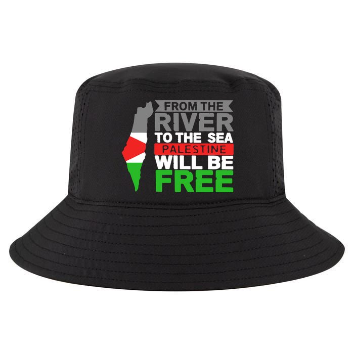From The River To The Sea Palestine Will Be Free Cool Comfort Performance Bucket Hat