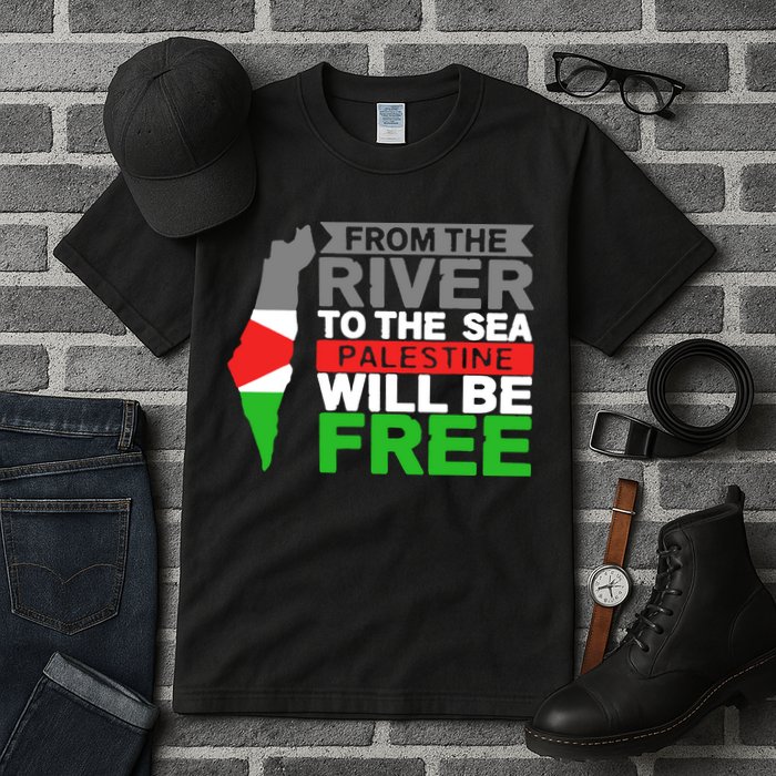 From The River To The Sea Palestine Will Be Free Tall T-Shirt