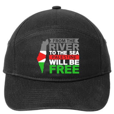 From The River To The Sea Palestine Will Be Free 7-Panel Snapback Hat