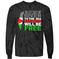 From The River To The Sea Palestine Will Be Free Tie-Dye Long Sleeve Shirt